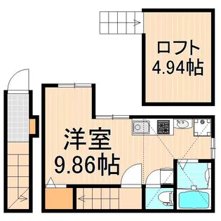 リオネス北千住【2階】の間取り