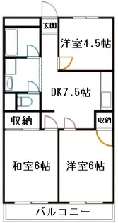 第2渡辺レジデンス【3階】の間取り