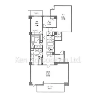駒沢ガーデンハウス【4階】の間取り