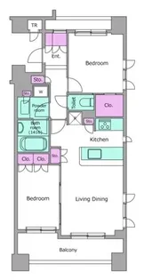 レジディア水道橋【8階】の間取り