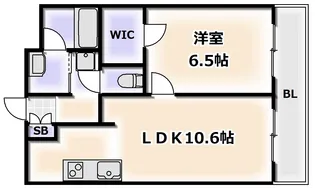 Elfer天王寺(エルファ天王寺)【1階】の間取り
