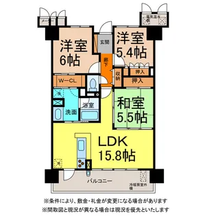 サーパス御殿前通り参番館【3階】の間取り