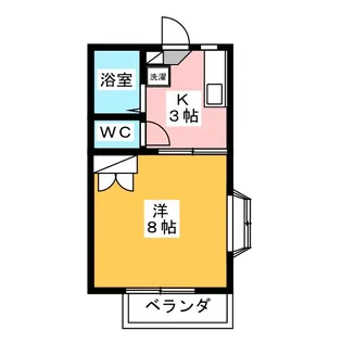メゾンミカタB【1階】の間取り