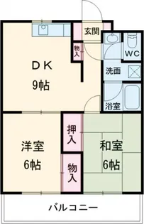 三高・サンプラザ【3階】の間取り