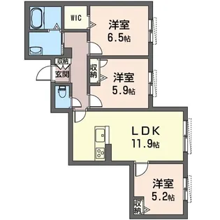 Greenage A【1階】の間取り