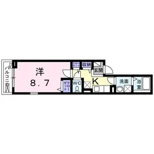 バンブス西院【2階】の間取り