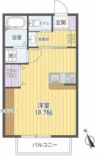 ルーエ多摩【1階】の間取り