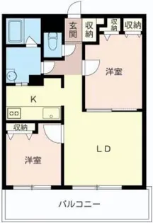 イリップス船堀【3階】の間取り