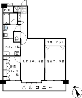 ルネ大宮パークステイツ【3階】の間取り