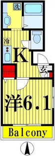 メゾン塩入【2階】の間取り