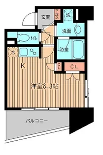KDXレジデンス神楽坂【2階】の間取り
