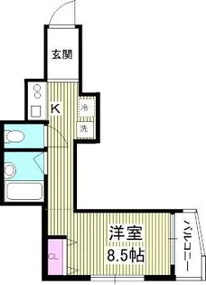 ドエル下北沢【1階】の間取り