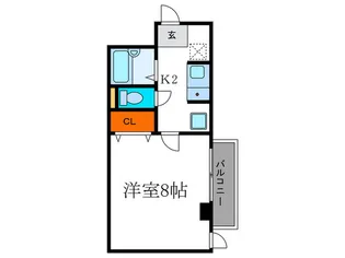 ア-ル河原町【6階】の間取り