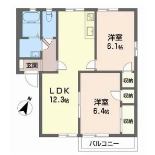 パークヒルズ CDE【1階】の間取り