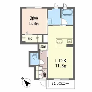 シャーメゾン レフィアント【1階】の間取り