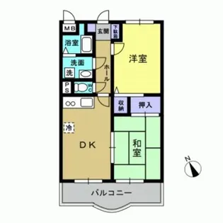 ポエトリー中村【2階】の間取り