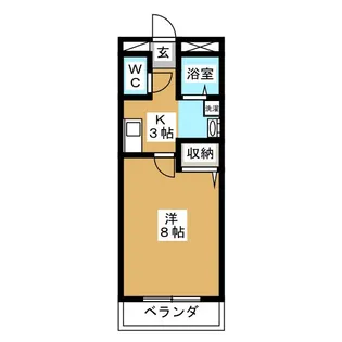 セレニール和合II【4階】の間取り