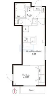 プラージュ早稲田【3階】の間取り