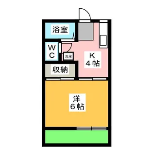 コーポ上野D【1階】の間取り