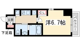 アドバンス新大阪6ビオラ【7階】の間取り