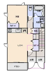 LA PINO【1階】の間取り