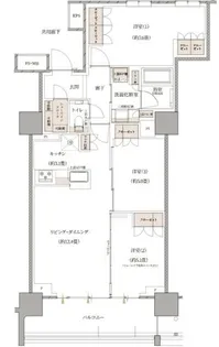 プラウドタワー川口クロス【26階】の間取り