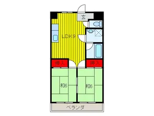 喜沢パールハイツ【3階】の間取り