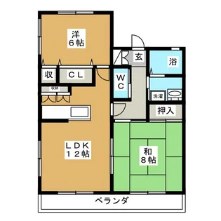 ピソ ブランコ【1階】の間取り