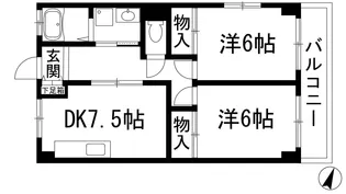 山本不動産第8ビル【2階】の間取り