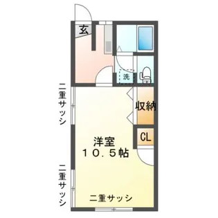 チェリーハイツ・シマ【2階】の間取り