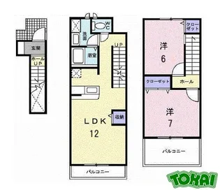 ドリーム・21 B棟【2階】の間取り