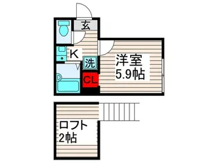セシリア扇大橋【3階】の間取り