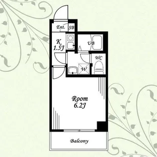 フルセイル唐木田【3階】の間取り