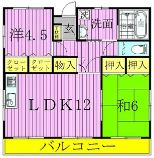 サンハウス柏【3階】の間取り