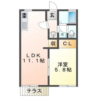 メゾン奥村【1階】の間取り