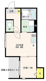 Seasons Terrace五反野【3階】の間取り
