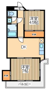 メゾン・デ・アフリ【4階】の間取り
