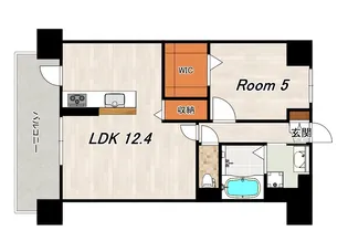 グランツ京都南【2階】の間取り