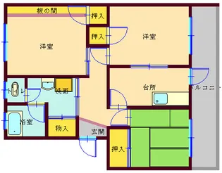コーポ高石【1階】の間取り