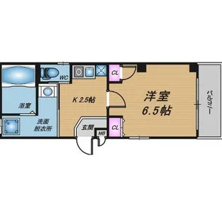 THAシティ夢咲【2階】の間取り