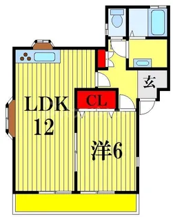 ソレイユ東松戸【2階】の間取り