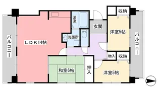 ジュエルコート甲子園口【3階】の間取り
