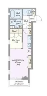 Milar堀切菖蒲園【1階】の間取り