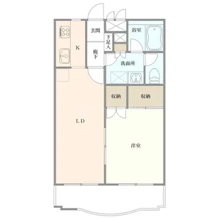 サンテラス天神【1階】の間取り
