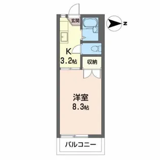 カーム・クウォーターA【1階】の間取り