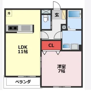 エクセルメゾン南流山【3階】の間取り