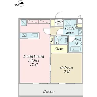 リーフグランデ【2階】の間取り