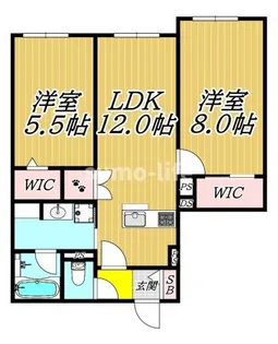 Forest monzencyo East【1階】の間取り