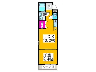 フジパレス堺大浜V番館【2階】の間取り