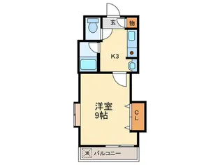 篠田ビル【3階】の間取り